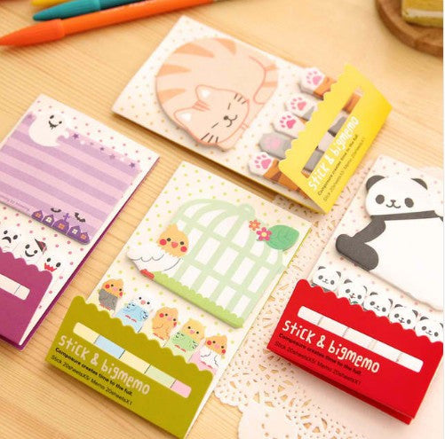 Animal Cat Panda Cute Kawaii Sticky Notes