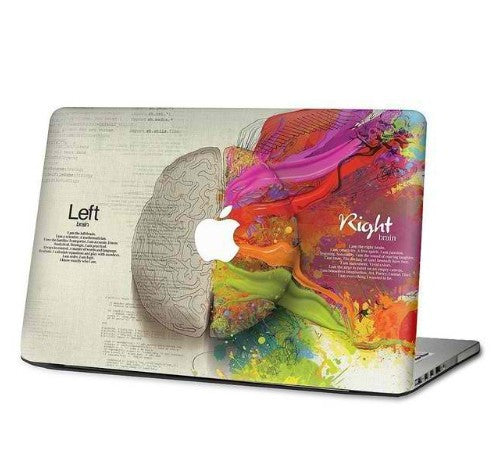 Einstein Left and Right Brain for Apple Macbook Case Sticker