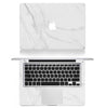 White Marble Grain Full Body Cover Laptop Decal Stickers