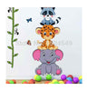 Cartoon Kids Small Animal Child Height Stickers