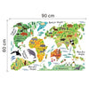 Colorful World Map Wall Sticker Decal Vinyl