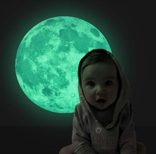 3D Luminous Planet Wall Stickers World Moonlight Glow In The Dark