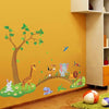 Cartoon Jungle Wild Animal Wall Stickers for Kids Rooms