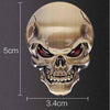 3D Skull Zinc Alloy Metal Car Motorcycle Sticker