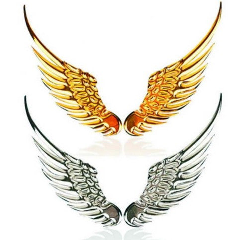 Metal Stickers 3D Wings Motorcycle Accessories