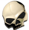 Metal Skull Skeleton 3d Chrome Emblem Badge Decal Sticker Motorcycle