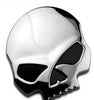 Metal Skull Skeleton 3d Chrome Emblem Badge Decal Sticker Motorcycle