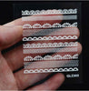 White Lace Nail Stickers,3D Mix Design Water Transfer Nail Sticker