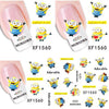 Yellow Despicable Minion Tip Nail Art Sticker