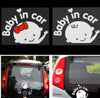 3D Cartoon Car Stickers Reflective Vinyl Styling Baby In Car