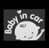 3D Cartoon Car Stickers Reflective Vinyl Styling Baby In Car