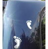 Men Footprint 3D PVC Chromed Car Sticker