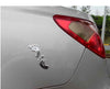 Men Footprint 3D PVC Chromed Car Sticker